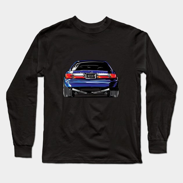 Notch Fox Body Ford Mustang Long Sleeve T-Shirt by LYM Clothing